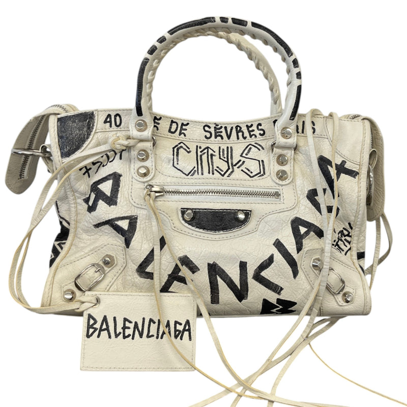 Women's Graffiti City Bag White