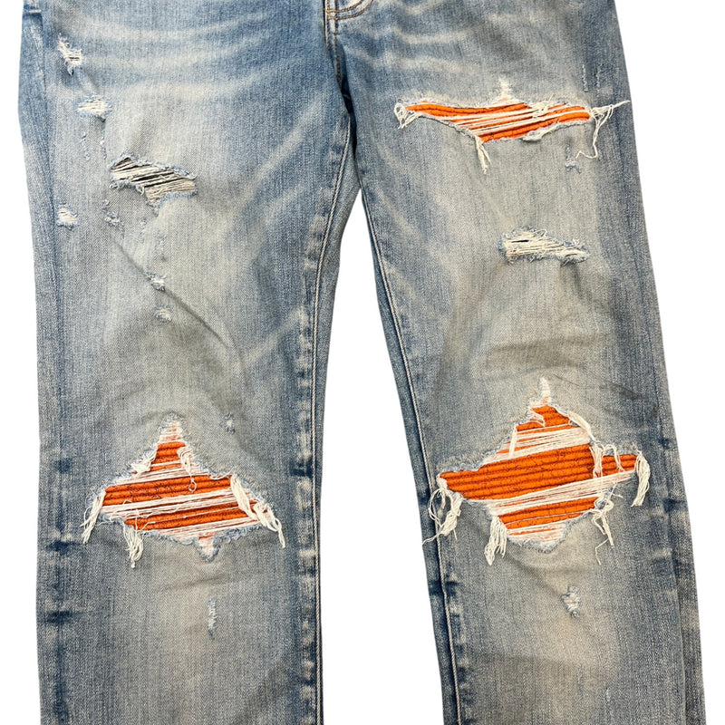 Men's Mx1 Distressed Jeans Blue Size Waist 34"