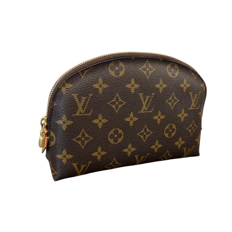 Women's Cosmetic Pouch MM Toiletry Bag Brown