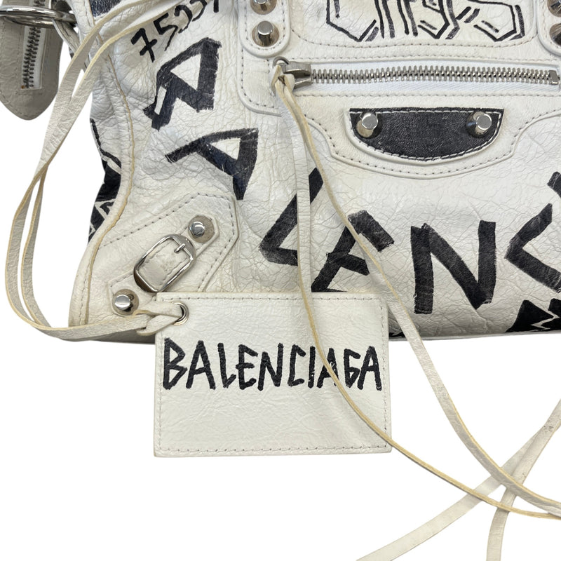 Women's Graffiti City Bag White
