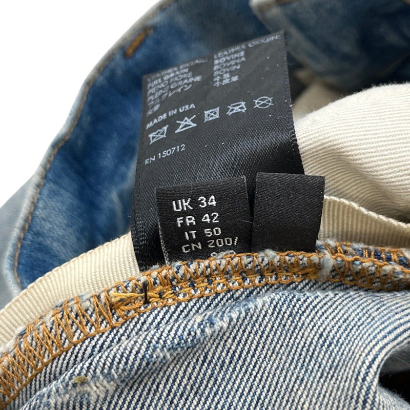 Men's Mx1 Distressed Jeans Blue Size Waist 34"