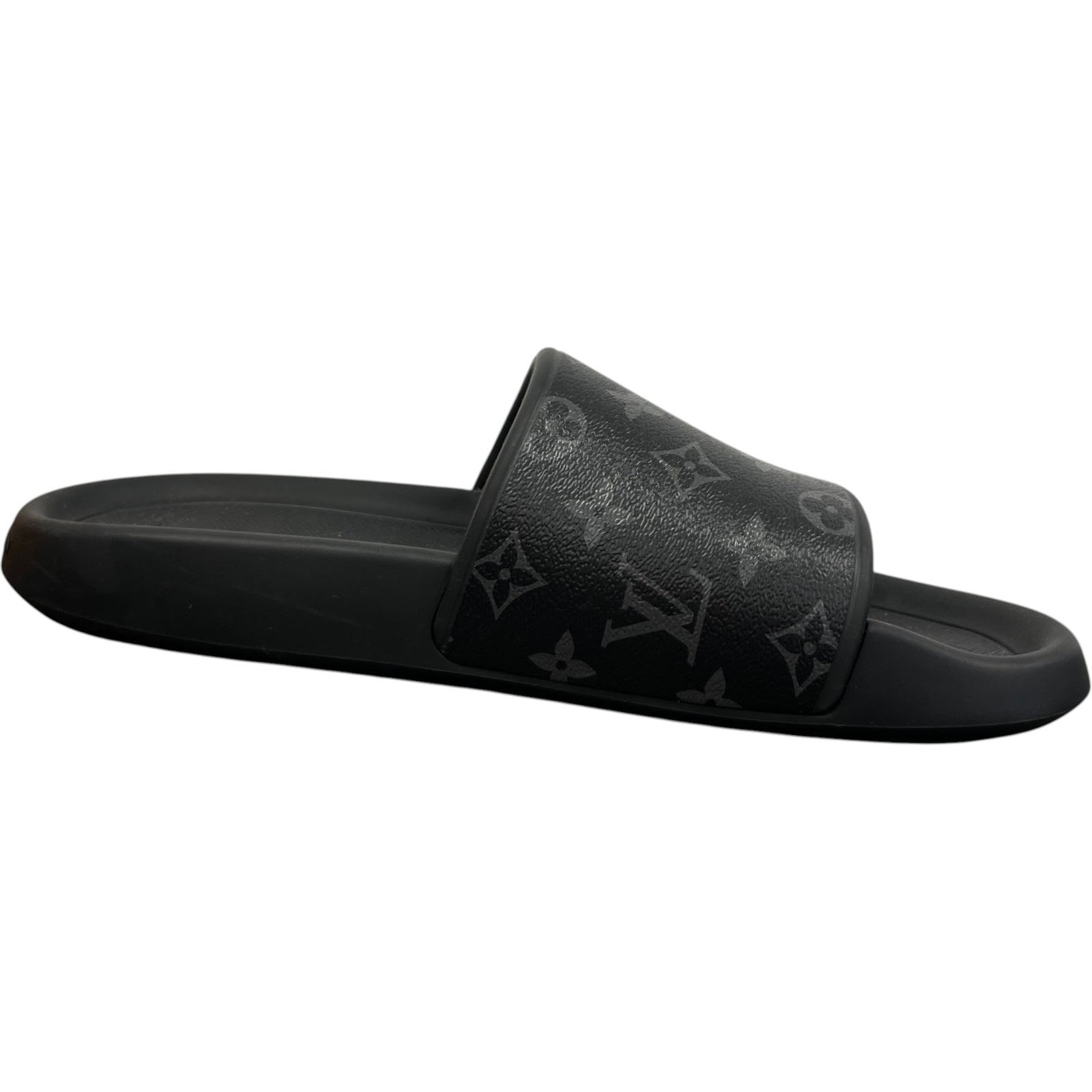 Men's Monogram Eclipse Waterfront Slides Black Size EU 44 / UK 10 - Photo 4