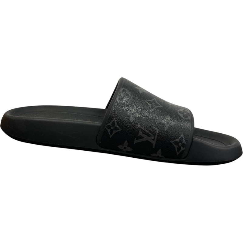 Men's Monogram Eclipse Waterfront Slides Black Size EU 44 / UK 10