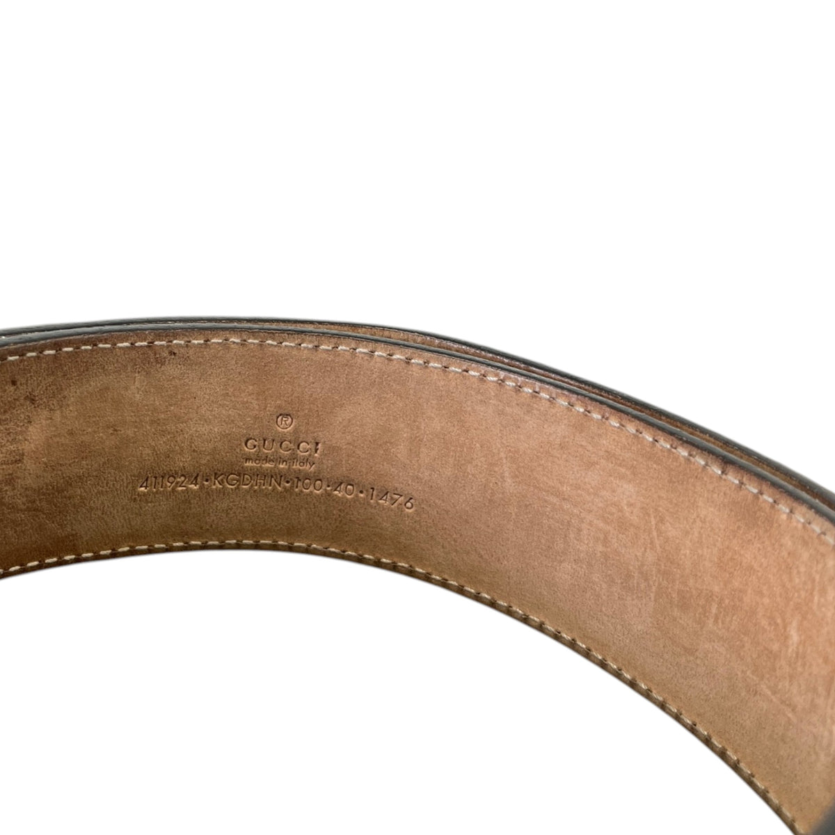Men's GG Supreme Belt Beige Size 34" - Photo 6