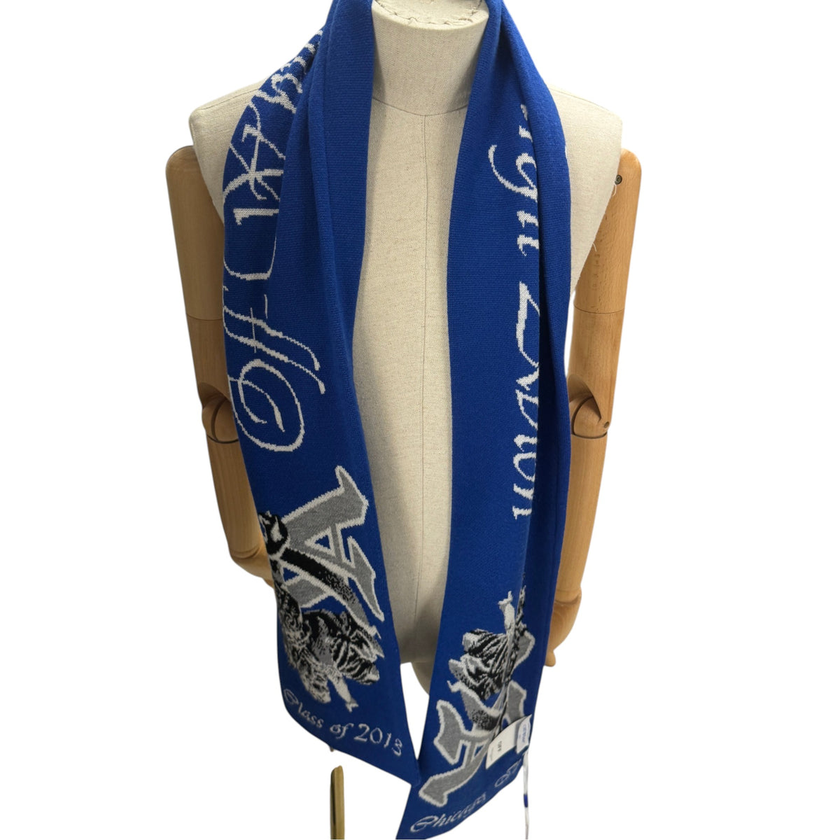 Men's Virgil Abloh Scarf Blue - Photo 8