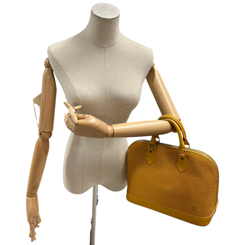 Women's Epi Leather Alma PM Handbag Yellow