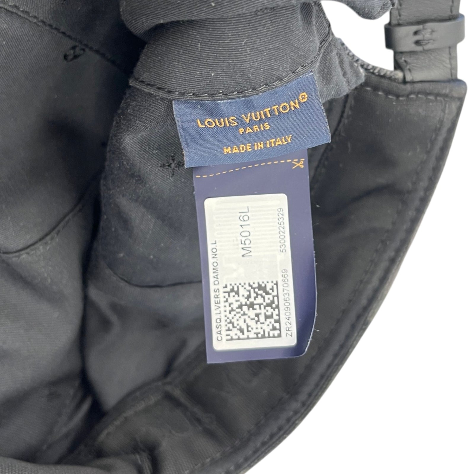 Men's Lv Vers Damoflage Cap Hat Black - Photo 7