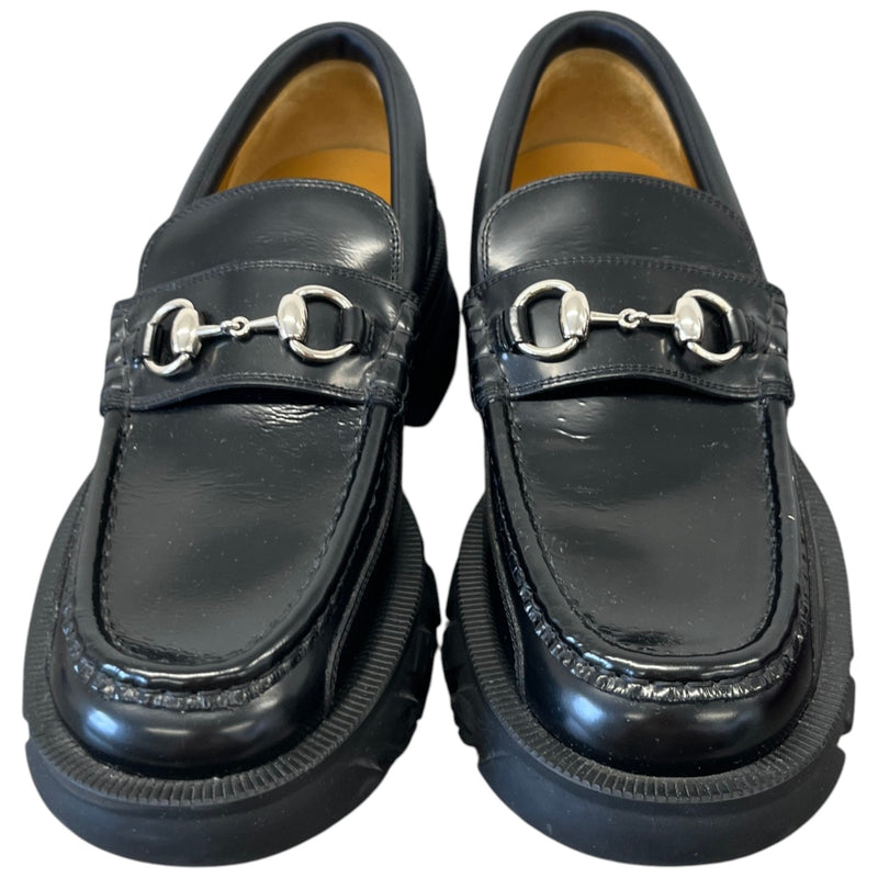 Men's Horsebit Lug Sole Loafers Black Size UK 7 / EU 41