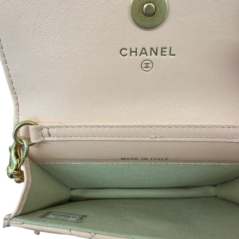 Women's Pearl Crush Wallet On Chain Handbag Pink