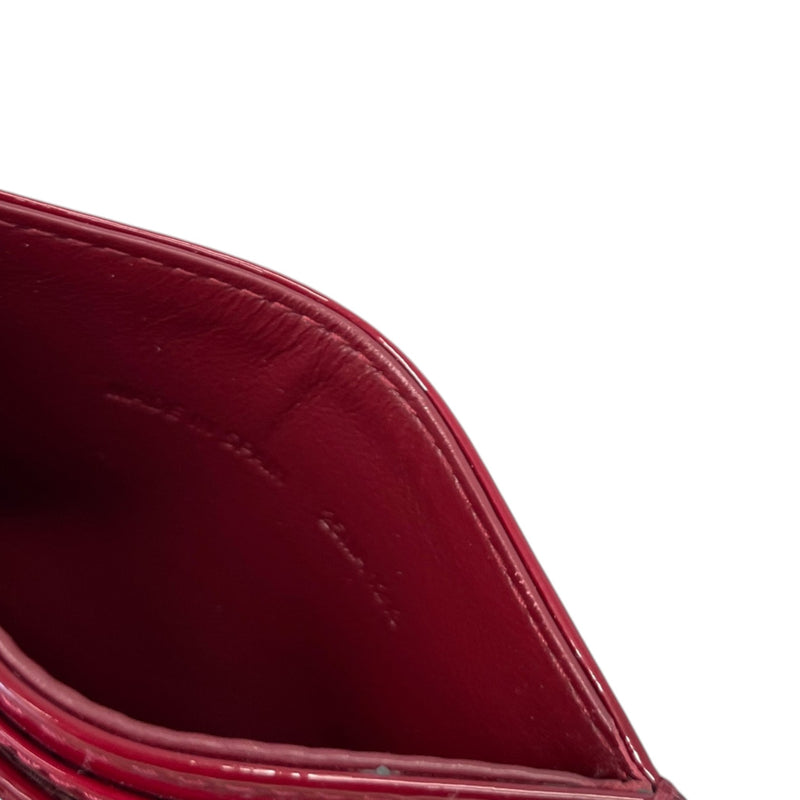 Women's Lady Dior Freesia Card Holder Burgundy