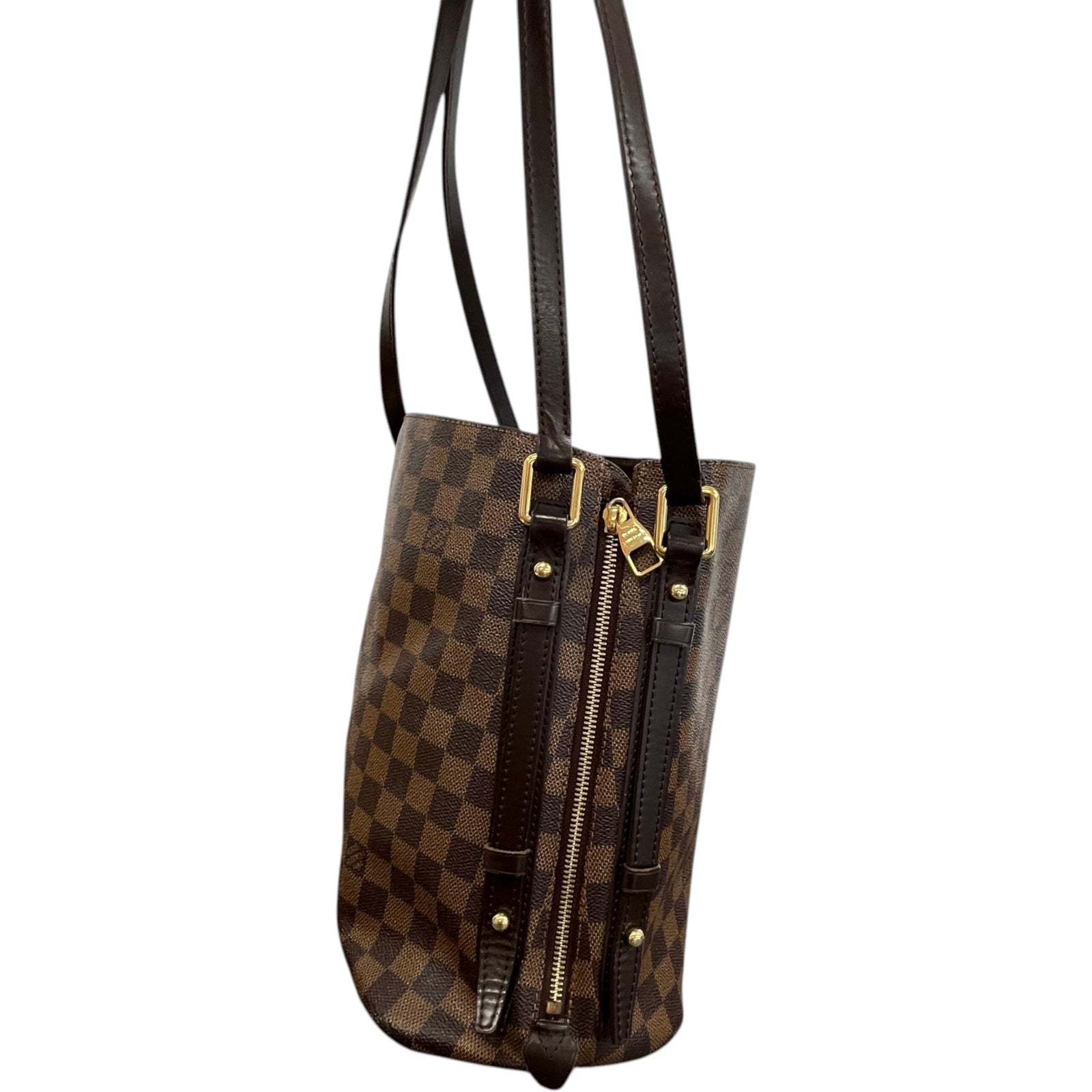 Women's Damier Ebene Cabas Rivington Handbag Brown - Photo 6