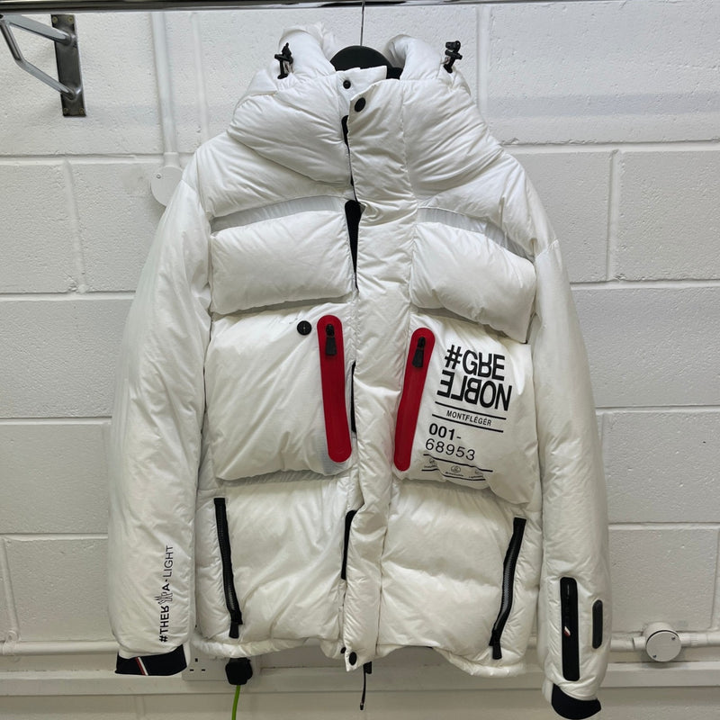 Men's Monteleger Down Jacket White Size 5 / XXL