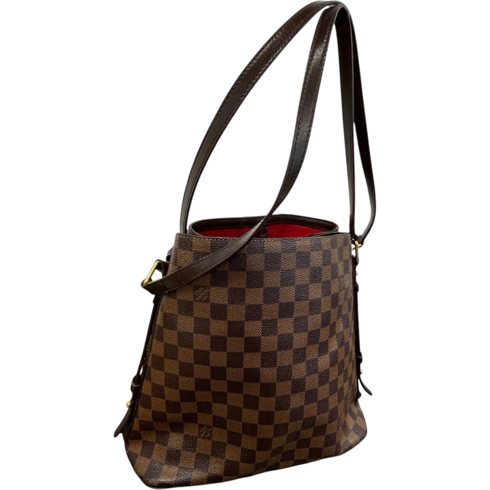 Women's Damier Ebene Cabas Rivington Handbag Brown - Photo 9