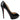 Women's Lady Peep Patent Heels Black Size EU 39.5 / UK 6.5