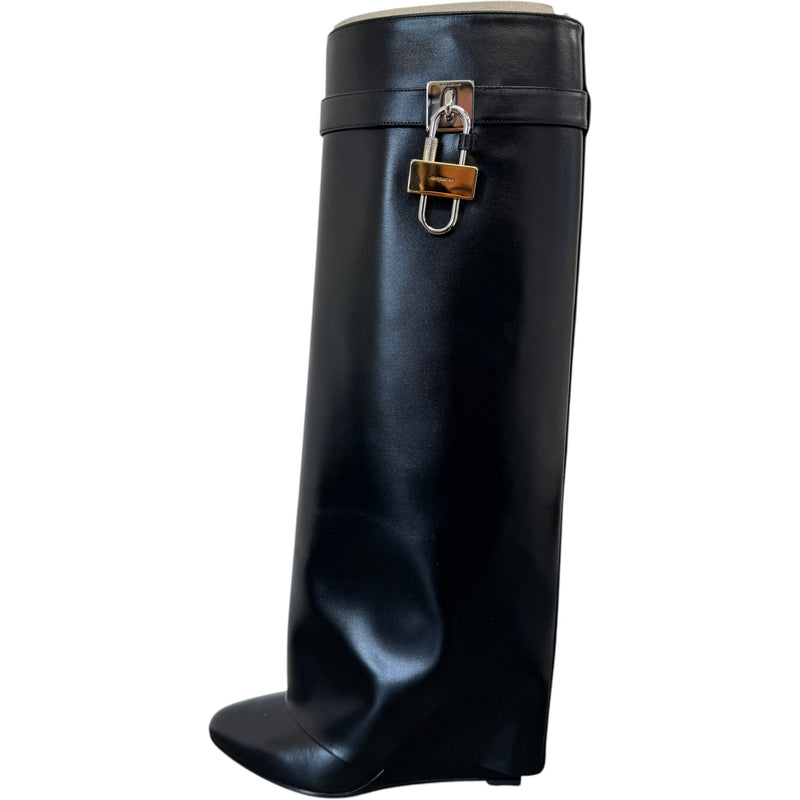 Women's Shark Lock Boots Black Size UK 5 / EU 38