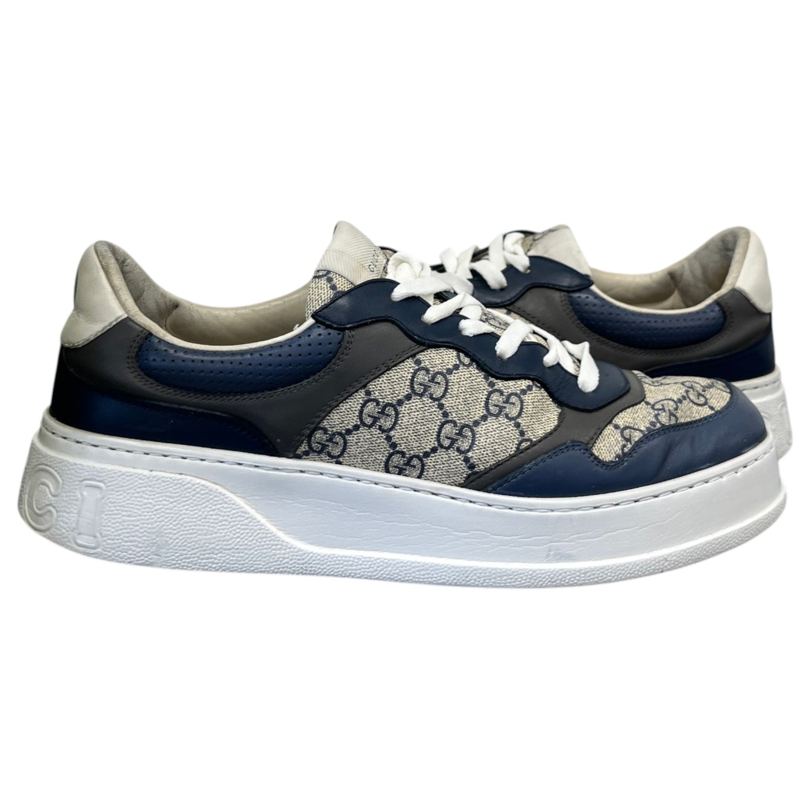 Men's GG Supreme Chunky Low Trainers Navy Size UK 10 / EU 44 - Photo 3