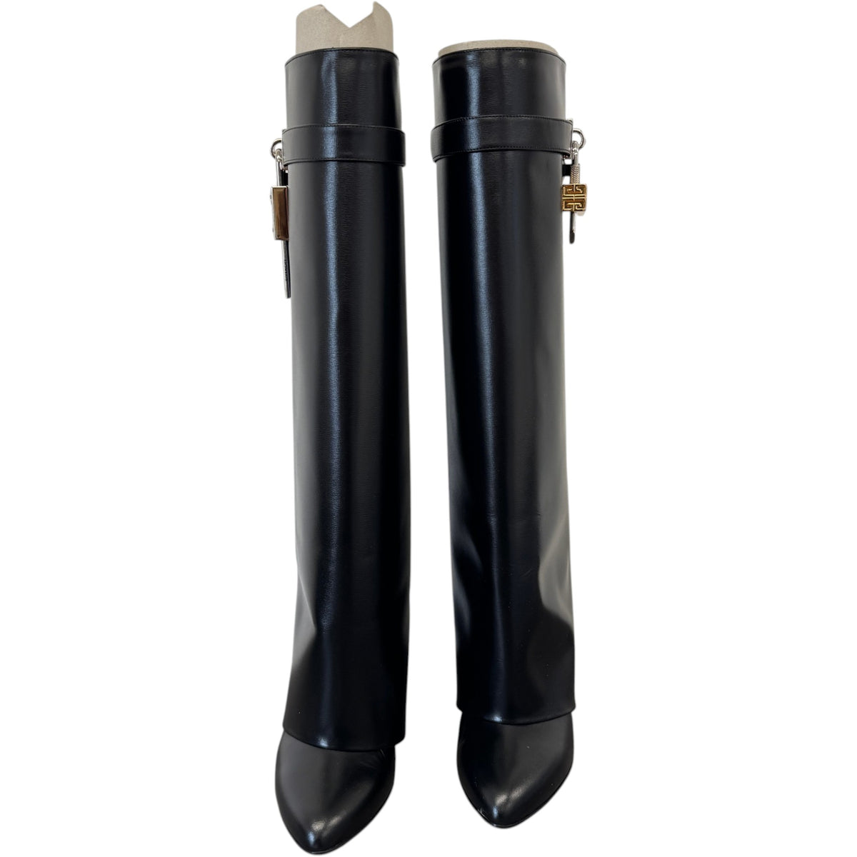 Women's Shark Lock Boots Black Size UK 5 / EU 38 - Photo 6