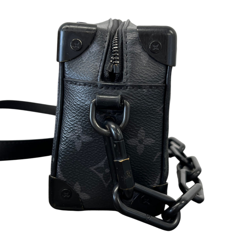 Men's Monogram Eclipse Mini Soft Trunk Messenger Bag Black