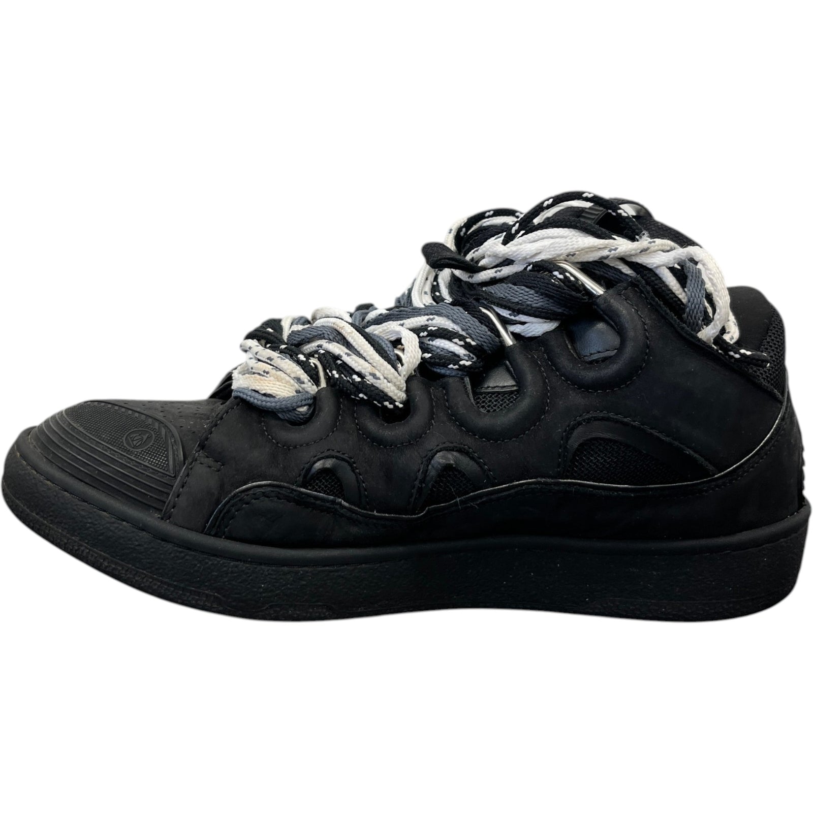 Men's Curb Low Trainers Black Size EU 42 / UK 8 - Photo 2