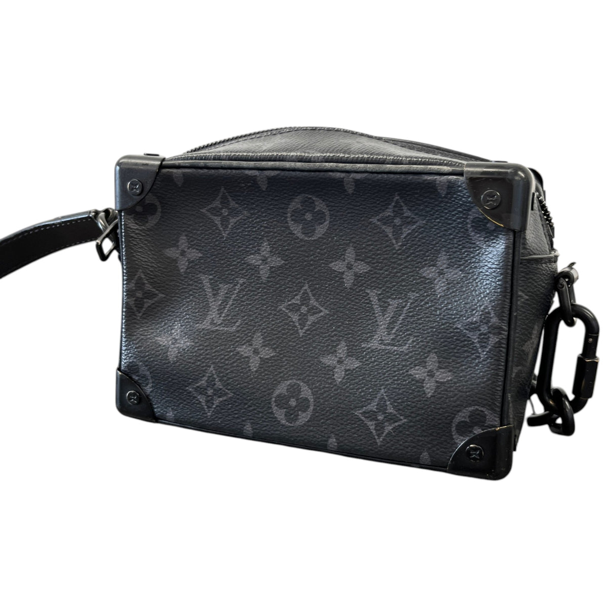 Men's Monogram Eclipse Mini Soft Trunk Messenger Bag Black - Photo 9