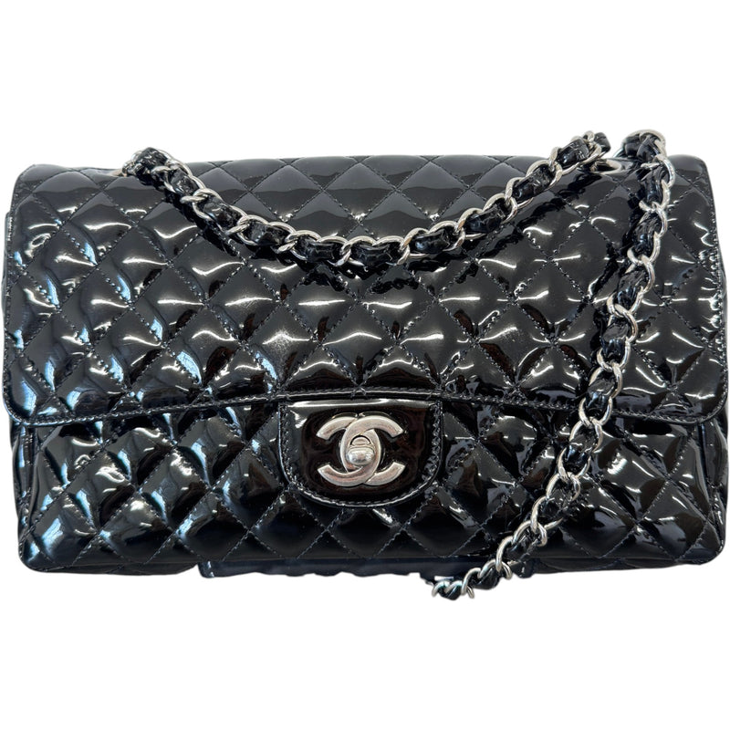 Women's Quilted Secret Label Medium Flap Handbag Black