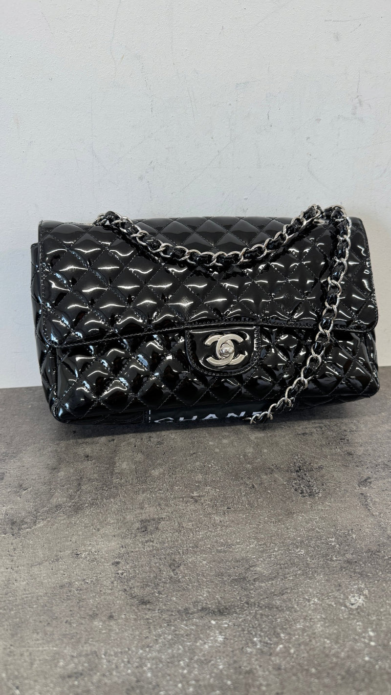 Women's Quilted Secret Label Medium Flap Handbag Black