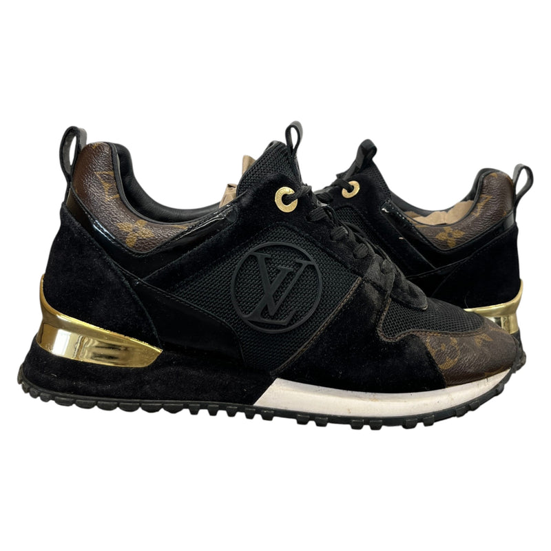 Women's Monogram Run Away Low Trainers Black Size UK 3 / EU 36