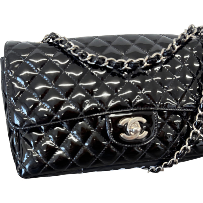 Women's Quilted Secret Label Medium Flap Handbag Black