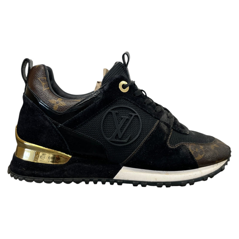 Women's Monogram Run Away Low Trainers Black Size UK 3 / EU 36