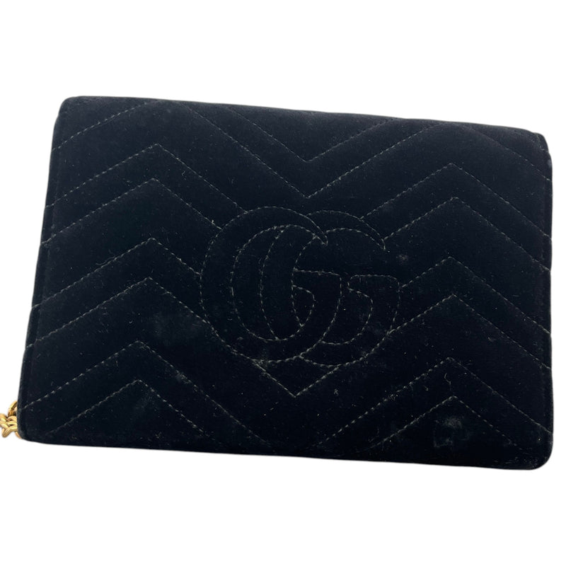 Women's GG Marmont Matelassé Handbag Black