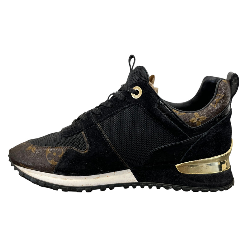 Women's Monogram Run Away Low Trainers Black Size UK 3 / EU 36