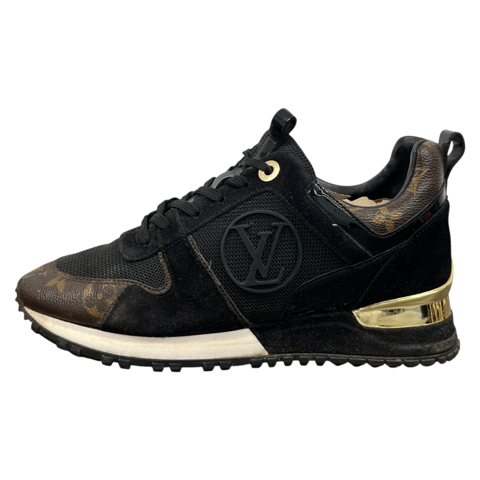 Women's Monogram Run Away Low Trainers Black Size UK 3 / EU 36 - Photo 5