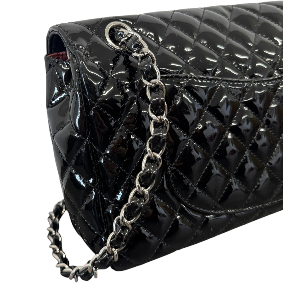 Women's Quilted Secret Label Medium Flap Handbag Black - Photo 8