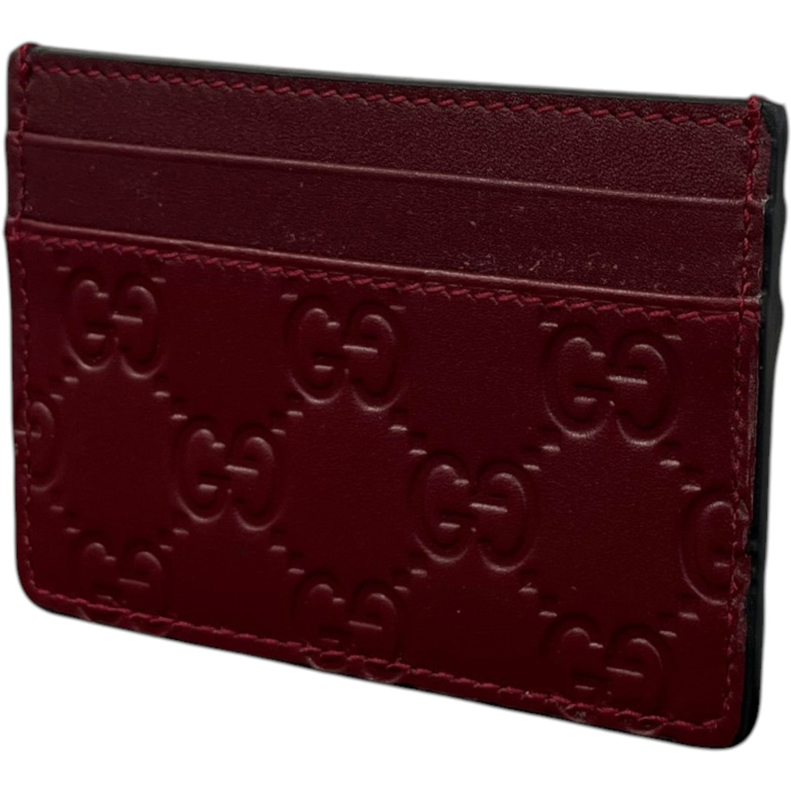 Women's Guccissima Card Holder Red - Photo 6