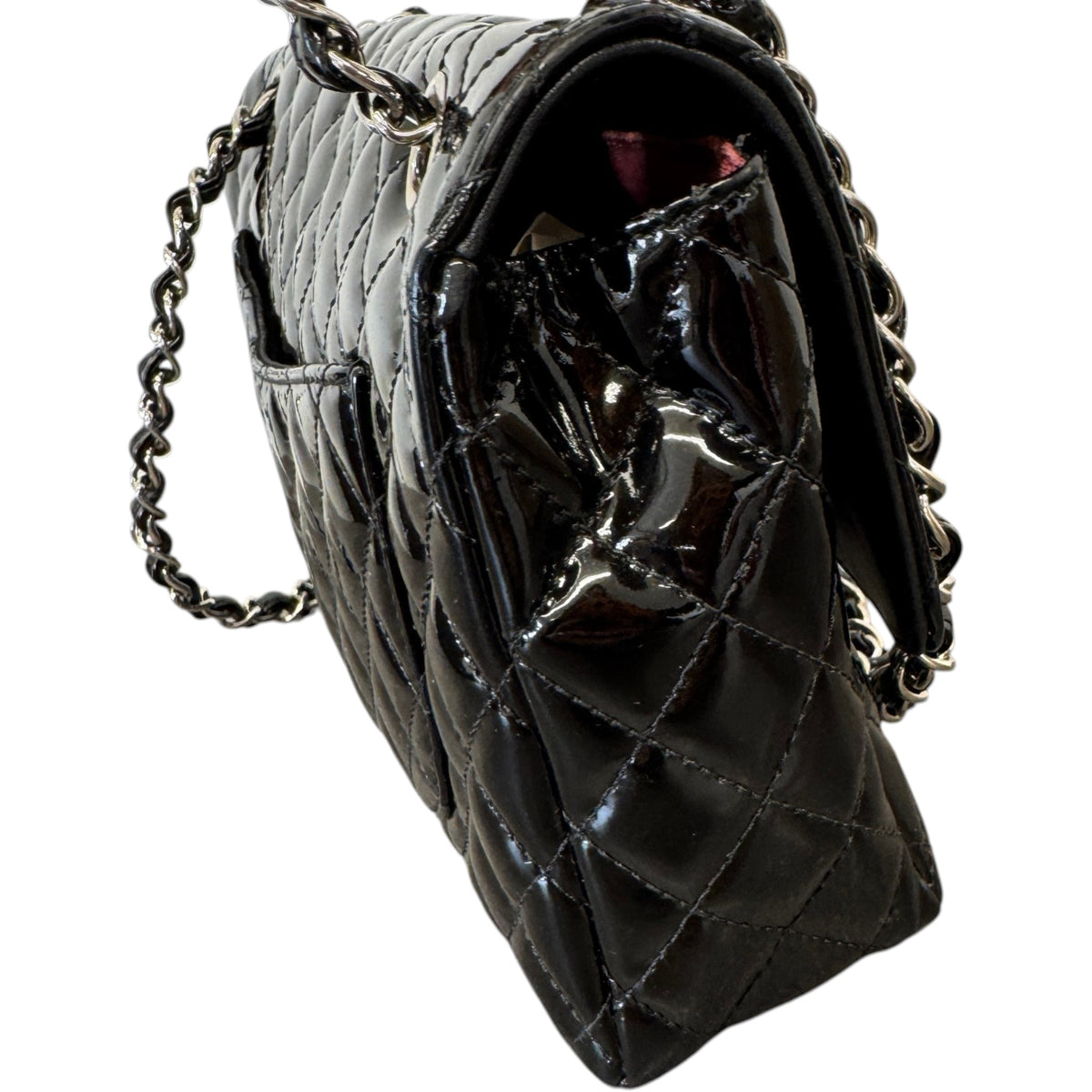 Women's Quilted Secret Label Medium Flap Handbag Black - Photo 9