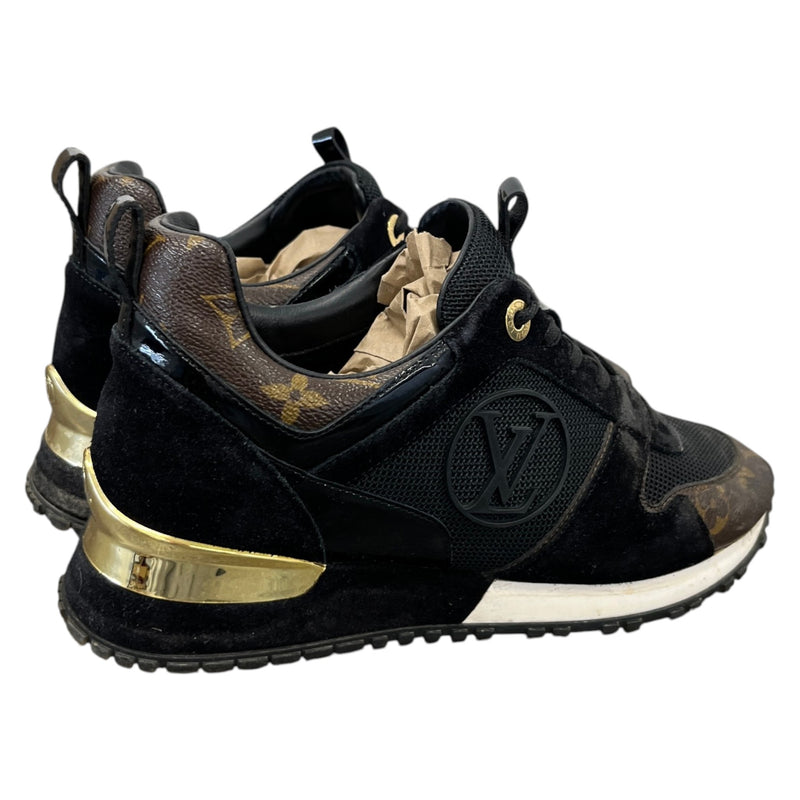 Women's Monogram Run Away Low Trainers Black Size UK 3 / EU 36