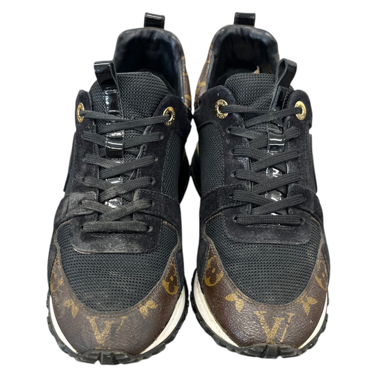 Women's Monogram Run Away Low Trainers Black Size UK 3 / EU 36 - Photo 6