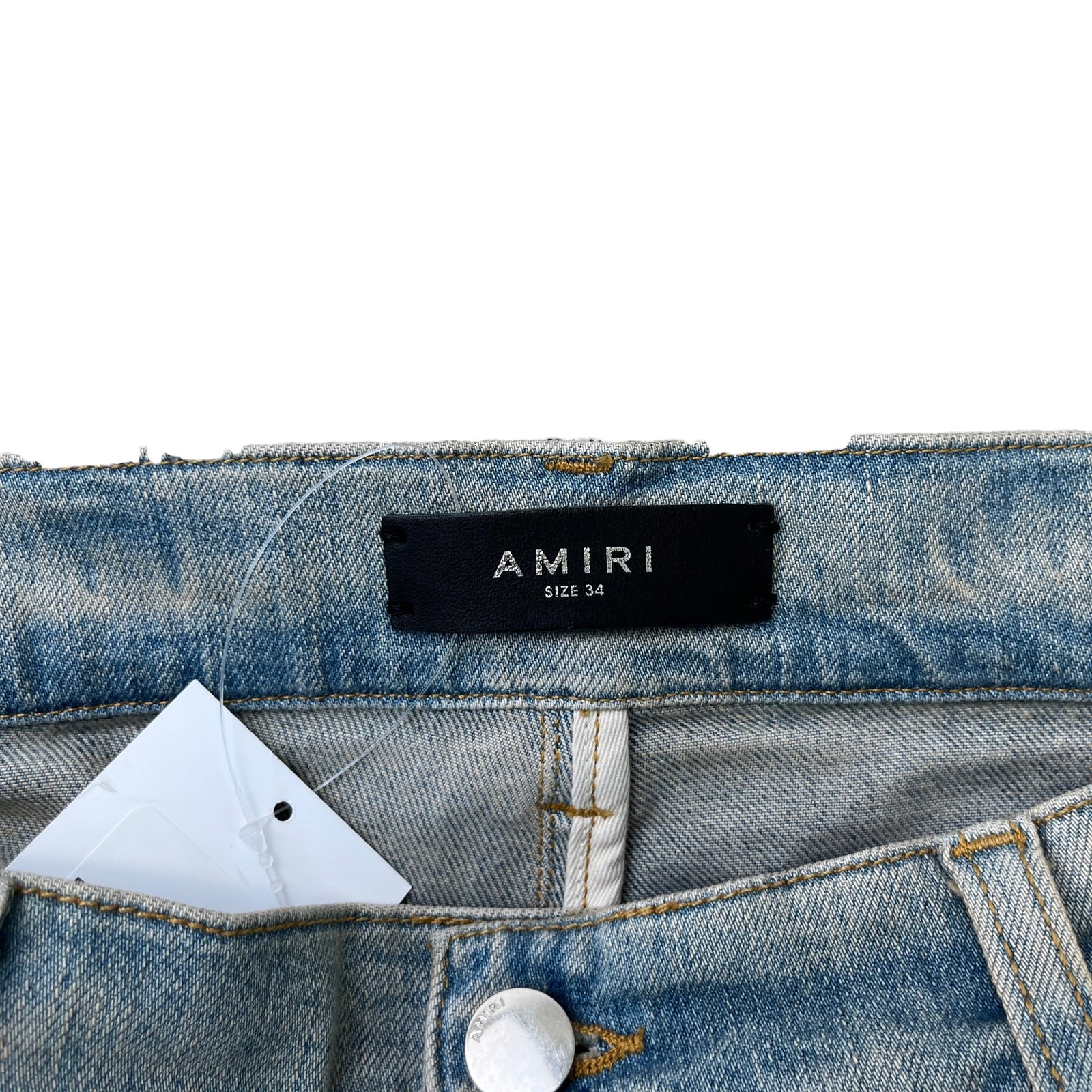 Men's Distressed Mx1 Jeans Blue Size Waist 34" - Photo 7
