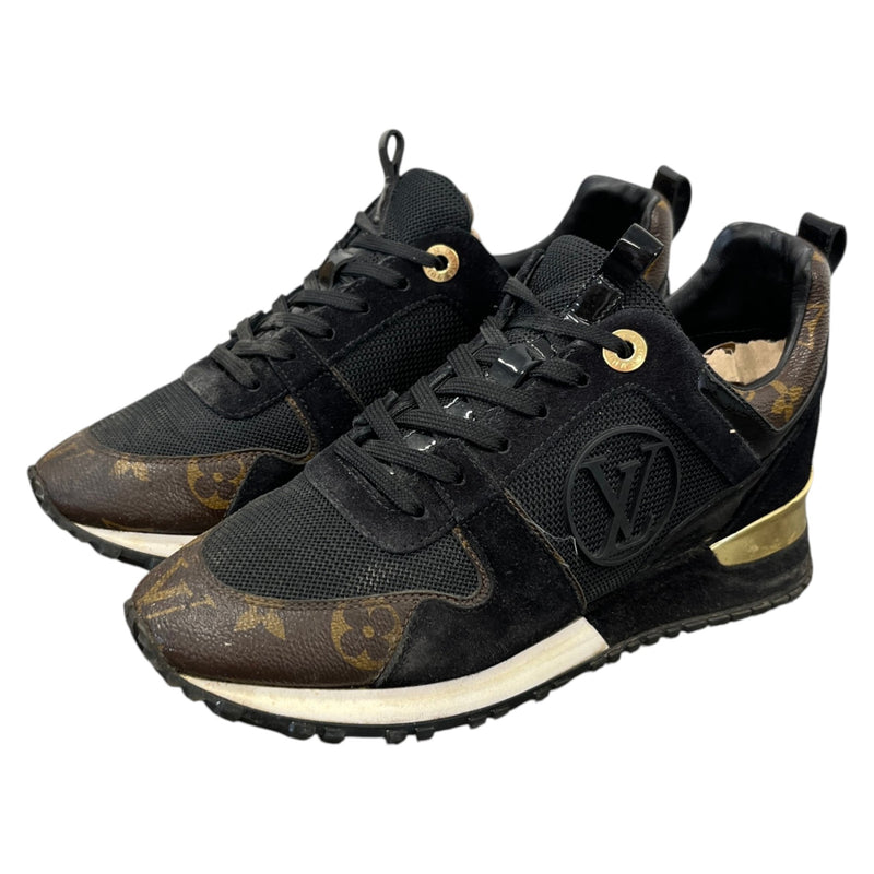 Women's Monogram Run Away Low Trainers Black Size UK 3 / EU 36
