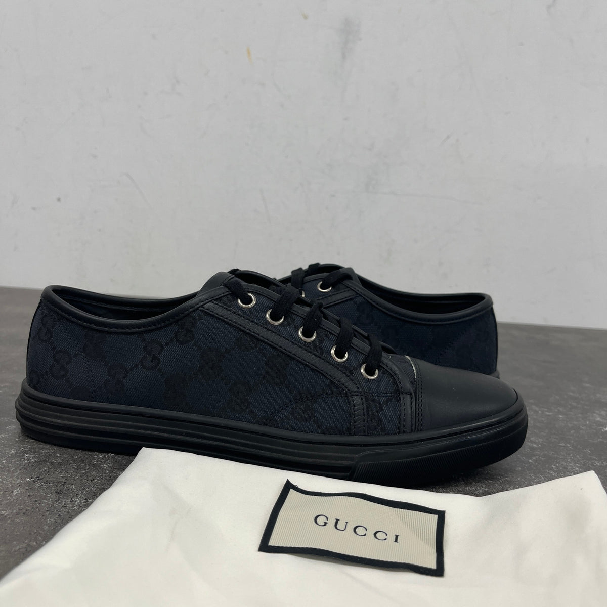 Women's GG Supreme Low Trainers Black Size UK 5.5 / EU 38.5 - Photo 12