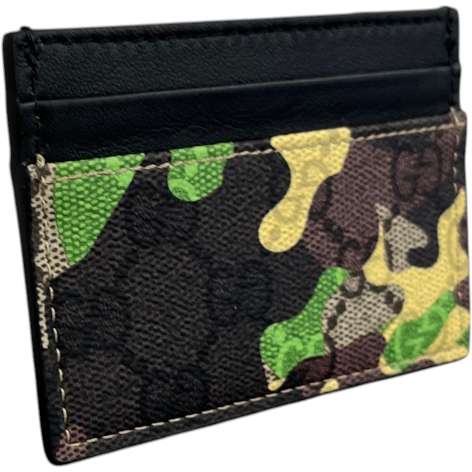Men's Gg Supreme Camouflage Card Holder Multi-Coloured - Photo 3