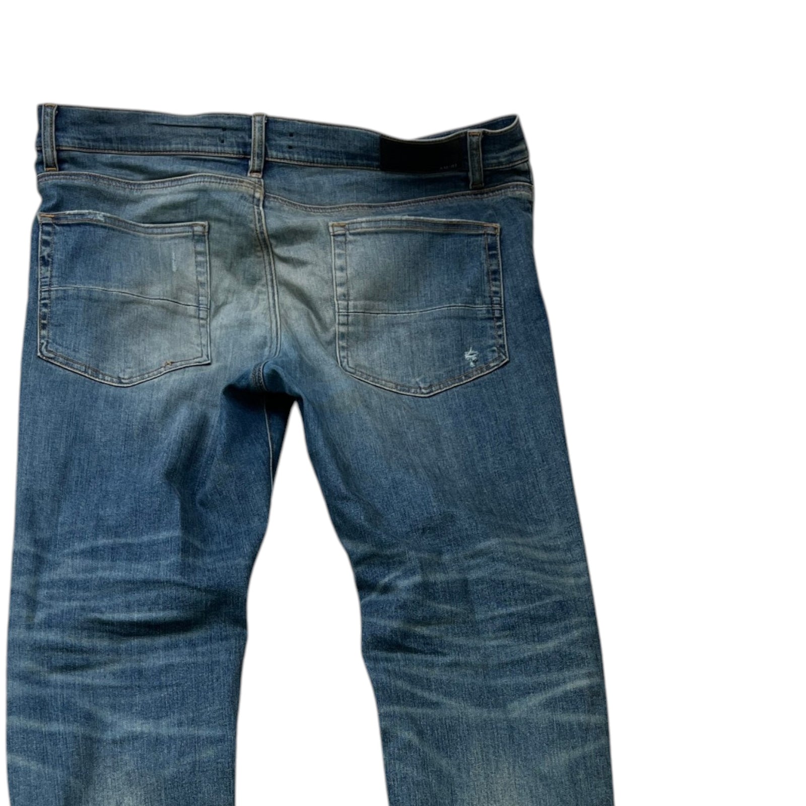 Men's Distressed Mx1 Jeans Navy Size Waist 36" - Photo 4