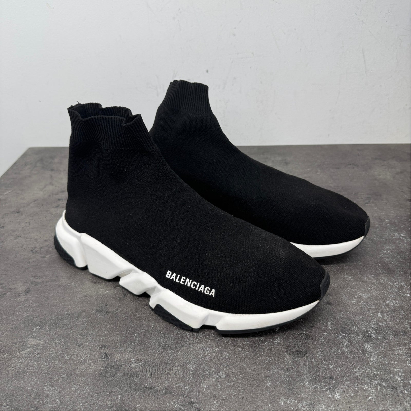Men's Speed Sock High Trainers Black Size UK 9 / EU 43 - Photo 11