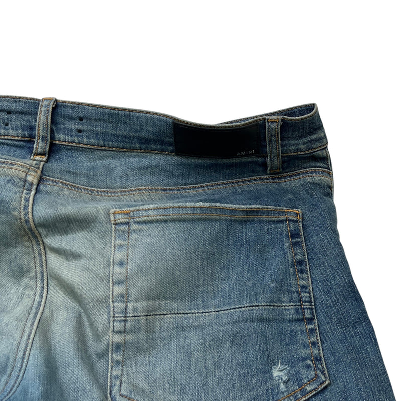 Men's Distressed Mx1 Jeans Navy Size Waist 36"