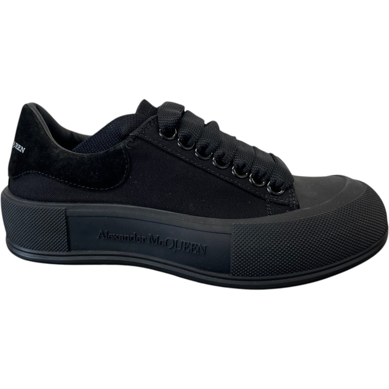 Women's Deck Skate Low Trainers Black Size UK 2 / EU 35