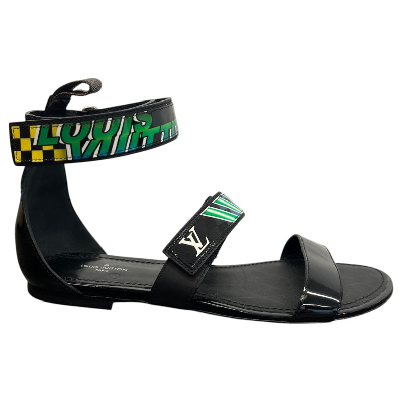 Women's Ankle Strap Sandals Black Size UK 7 / EU 40