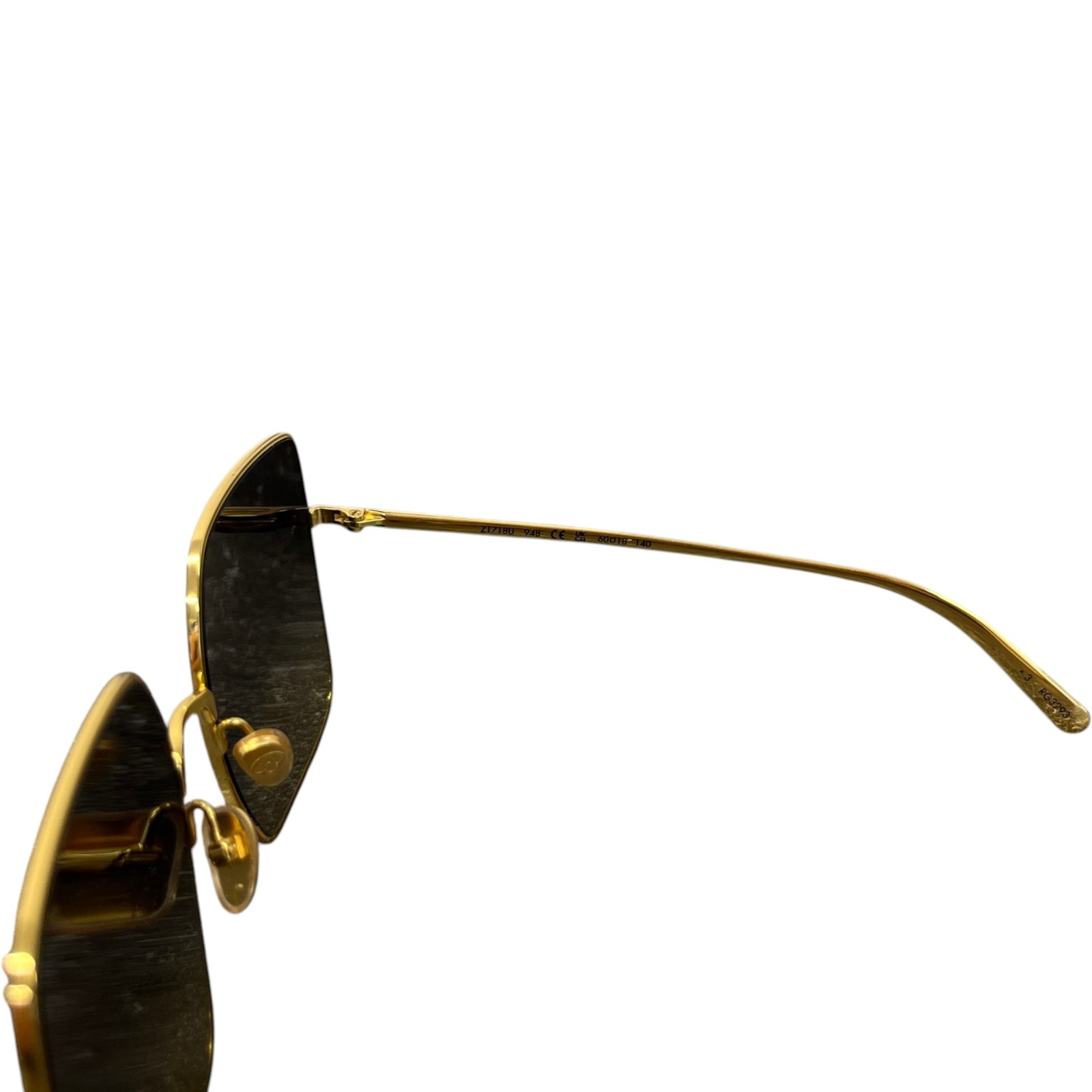 Women's Lv Charm Square Sunglasses Gold - Photo 8