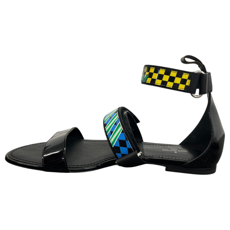 Women's Ankle Strap Sandals Black Size UK 7 / EU 40