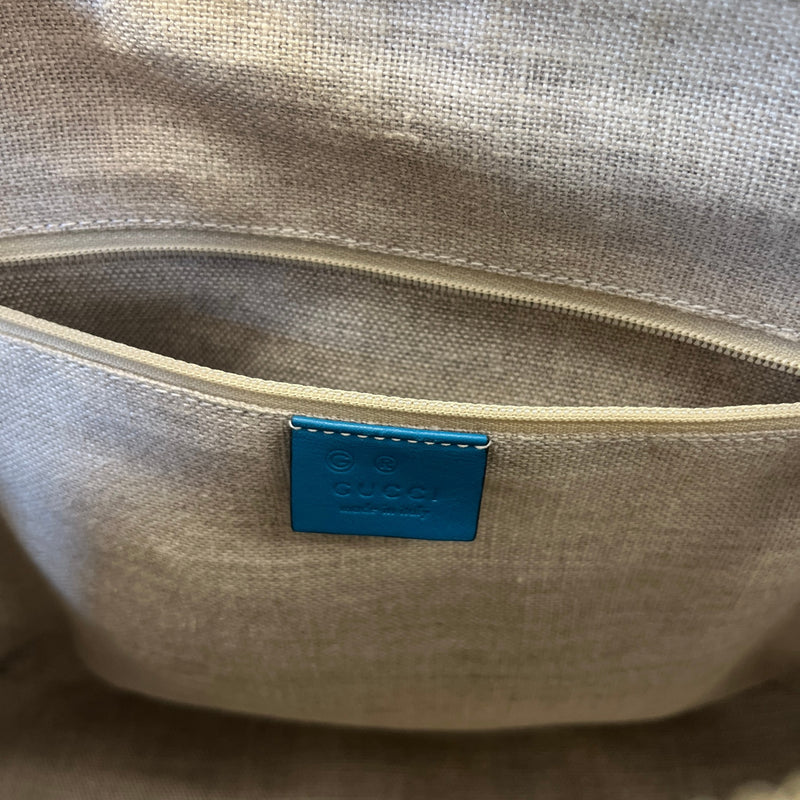 Women's Guccissima Dome Medium Bag Blue