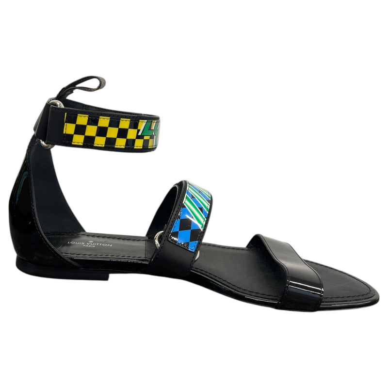 Women's Ankle Strap Sandals Black Size UK 7 / EU 40
